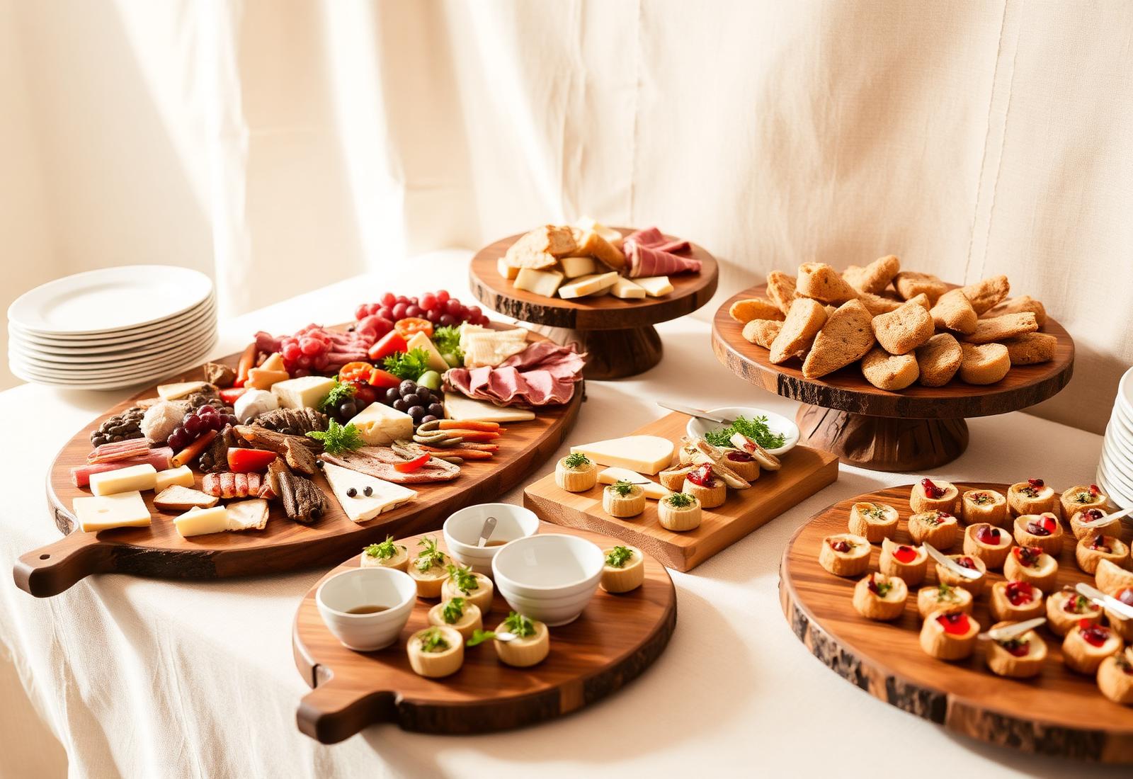Luxury catering spread